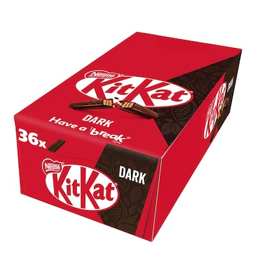 ويفر كيت كات بالشوكولاتة الداكنة إصبعين - 17.7 جم - 36 قطعة