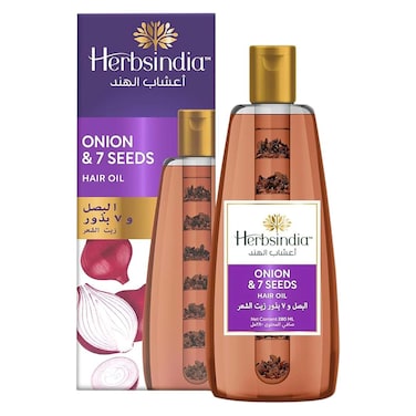 Herbsindia Onion and 7 Seeds Hair Oil -180ml