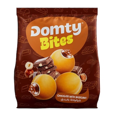 Domty Bites Chocolate With Hazelnut - 80gm