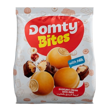 دومتي بايتس كريمة الشوكولاتة والبندق مع الحليب - 80 جرام