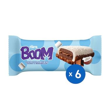 Torta Boom Chocolate Cake with Coconut and Marshmallow - 6 Pieces