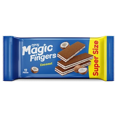 Magic Fingers Wafer Filled with Coconut Cream