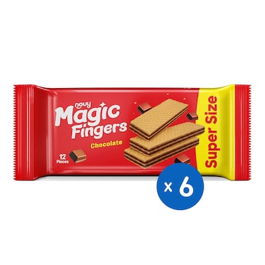 ويفر ماجيك فينجرز المحشو بكريمة الشوكولاتة - 6 قطع