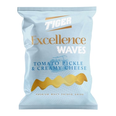 رقائق البطاطس تايجر إكسلنس بنكهة طماطم مخلله و جبنه كريمى - 90 جرام