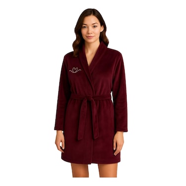 روب فانيليا نسائي - مقاس XL - احمر غامق - 3415