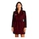 روب فانيليا نسائي - مقاس XXL - احمر غامق - 3415