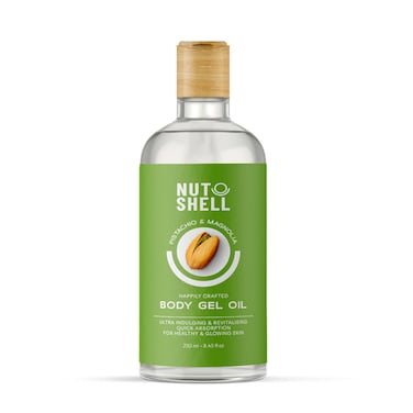 Nut Shel Pistachio and Magnolia Body Gel Oil - 250ml