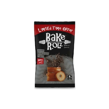 Bake Rolz Wheat Snacks with Sweet Black Pepper Flavor - 85 gram