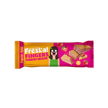 Freska Fingers Strawberry Cheesecake Wafer - 10 Fingers