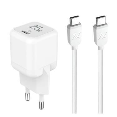 شاحن حائط لافينتو ميني سريع الشحن - 25 وات - أبيض - MP535