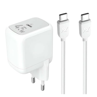 Lavvento Mini Charger Fast Charging - 45W - White - MP545