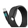 Levant Magnetic Fast Charging USB-C Cable with Digital Screen 100W - 1 Meter - Black - MP364