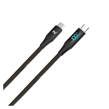 Levant Magnetic Fast Charging USB-C Cable with Digital Screen 100W - 1 Meter - Black - MP364