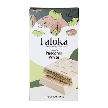 بارشوكولاتة بيضه فالوكا كنافة بالفسدق - 100 جرام