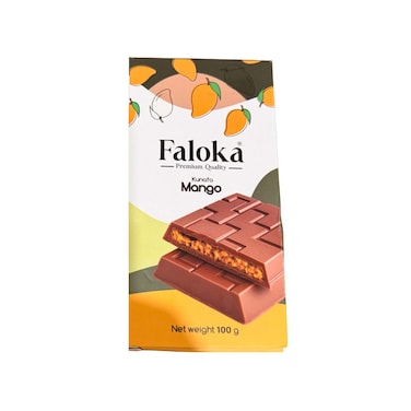 شوكولاتة الحليب فالوكا بالكنافة مانجو - 100 جرام