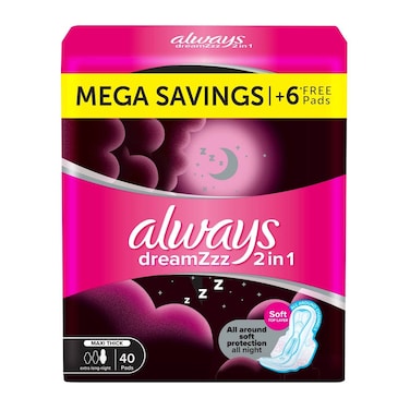 Always DreamZzz Pads - 40 Pieces
