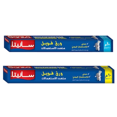 رول ورق فويل سانيتا - 60 متر + رول ورق فويل - 10 متر
