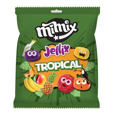 حلوى ميميكس جيليكس بطعم الفواكه الاستوائية - 42 قطعة