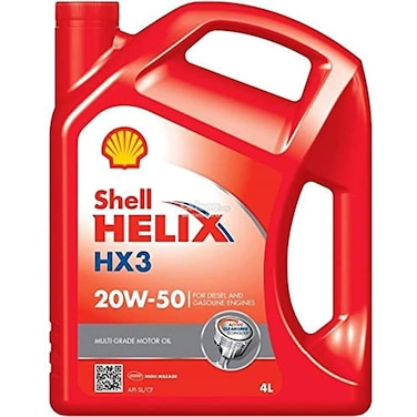 Shell Helix HX3 Red Motor Oil - 4 Liters - 20W-50