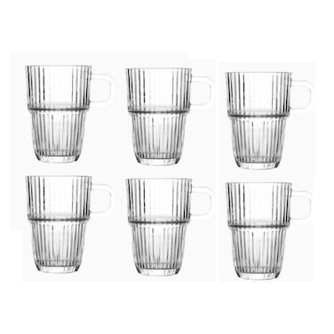 طقم مجات زجاج زينيا - 300 مل - 6 قطع