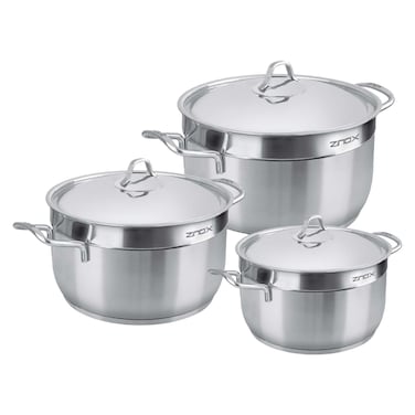 زينوكس طقم حلل برايم ستانلس ستيل - 6 قطع