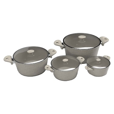 توب شيف طقم حلل جرانيت - 8 قطعة