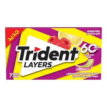 Trident Lemon and Raspberry Chewing Gum - 7 Gums