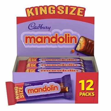 Mandolin King Size Wafer with Caramel and Chocolate - 50g - 12 Pieces