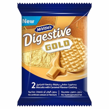 بسكويت ماكفيتيز دايجستف بالكراميل - 28 جم