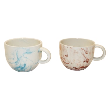 طقم أكواب شوربة ماي تشويس - ماربل - قطعتين