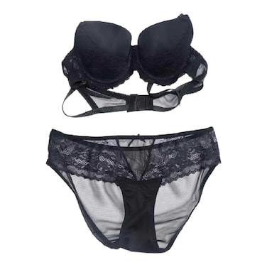 LASSO LINGERIE SET 2P BLACK 2XL 936