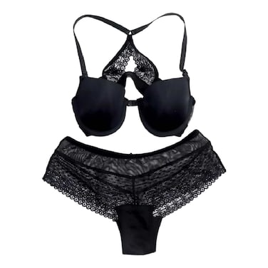 LASSO LINGERIE SET 2PC BLACK XL 929