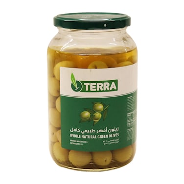 Terra Whole Green Olives - 1 Kg