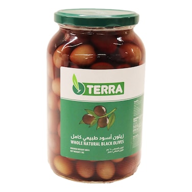 زيتون أسود كامل تيرا - 1 كجم