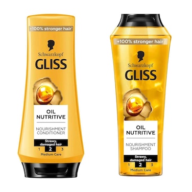 شامبو جليس أويل المغذي 400 مل + بلسم جليس أويل المغذي - 360 مل