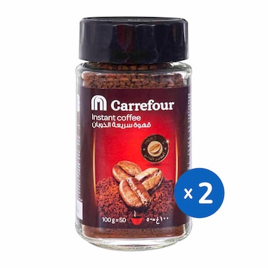 قهوة كارفور سريعة الذوبان - 100 جم - قطعتين