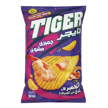 رقائق بطاطس تايجر بطعم الجمبري المشوي