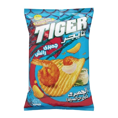 رقائق بطاطس تايجر بطعم الجمبري رانش