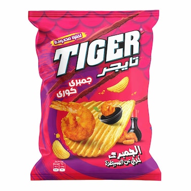 رقائق بطاطس تايجر بطعم الجمبري الكوري