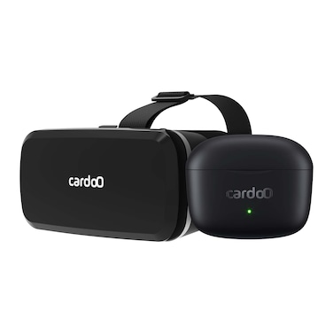 نظارة الواقع الافتراضي كاردوو فى ار جو - أسود + سماعات كاردوو بادز - أسود