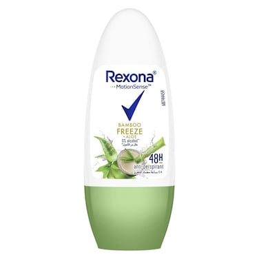 مزيل العرق ريكسونا للنساء رول أون برائحة البامبو والألوفيرا - 50 مل