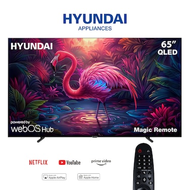تليفزيون هيونداي 65 بوصة 4K كيو ليد فائق الدقة سمارت - L65HYNDA750
