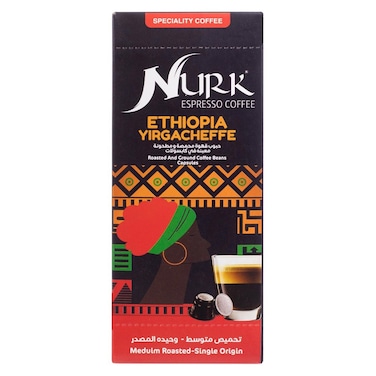 كبسولات القهوة نورك الإثيوبية يرغاتشيف - 10 كبسولات