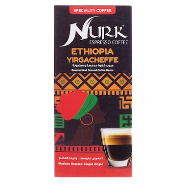 قهوة إثيوبيا مطحونة من نورك - 225 جم