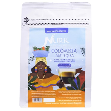 قهوة نورك الكولومبية أنتيغوا حبوب كاملة - 250 جم