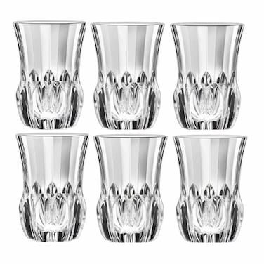 طقم أكواب زجاج ار سي ار أداجيو - 140 مل - 6 قطع