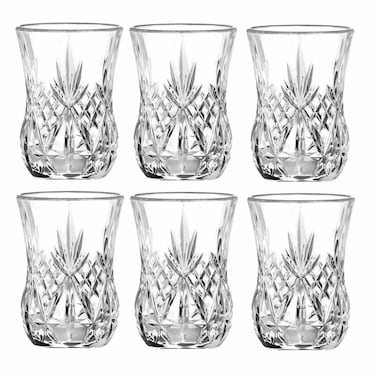 طقم أكواب زجاج ار سي ار ميلوديا - 140 مل - 6 قطع