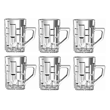 طقم أكواب زجاج ار سي ار اتنا - 220 مل - 6 قطع