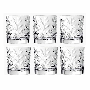 طقم أكواب زجاج ار سي ار لاوروس - 220 مل - 6 قطع