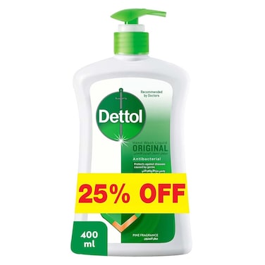 سائل غسول اليدين ديتول اورجينال المضاد للبكتيريا - 400 مل
